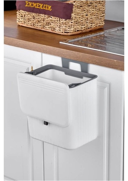 15 Litre Pratik ve Hijyenik Tezgah Üstü Çöp Kovası