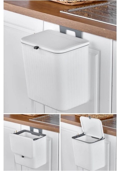 15 Litre Pratik ve Hijyenik Tezgah Üstü Çöp Kovası indirimleri