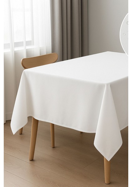 Beyaz Kumaş Masa Örtüsü, Su ve Leke Itici, Dayanıklı ve Modern Tasarım modelleri