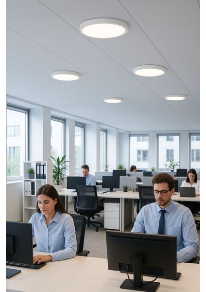 Şık Modern Ledli Tavana Asma Avize, Salon ve Mutfak Için Panel Işık 6400K fiyatları
