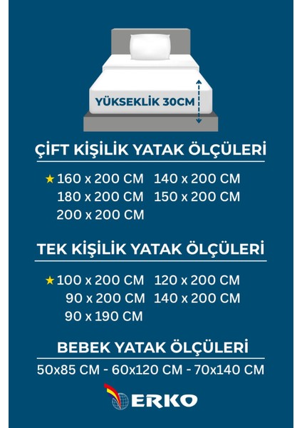Su Geçirmez Yatak Koruyucu, Rahat ve Hijyenik Uyku Için Ideal, Gri Renk Seçeneği