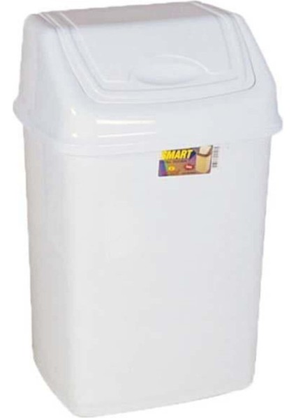 16L Beyaz Sallan Kapak Çöp Kovası No.3 Ekstra