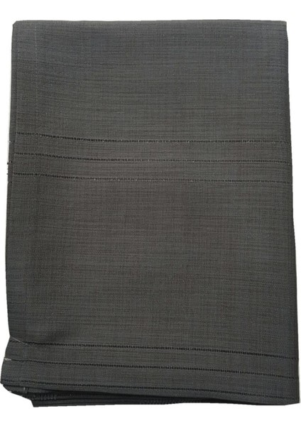 Siyah Polyester Kumaş Çizgi Masa Örtüsü 160X220 Cm, Şık ve Dayanıklı Seçenek.
