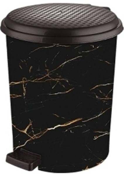 Desenli Pedallı Çok Renkli Çöp Kovası, Şık ve Pratik Kullanım Için Ideal