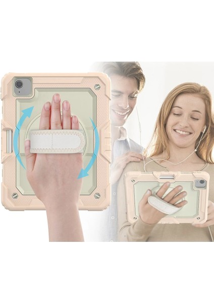 iPad Pro 11 (2020) Kılıf Strap New Tablet Kapak - Pembe - MRS7495-9126 fiyatları