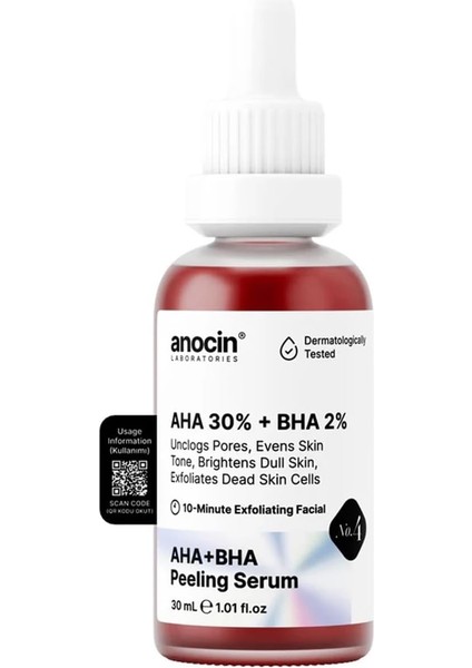 Aha 30% + Bha 2% Canlandırıcı Kırmızı Peeling Cilt Serum 4