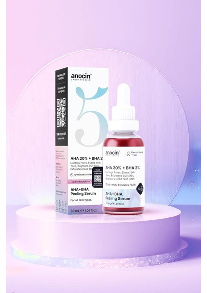 Aha 20% + Bha 2% Canlandırıcı Kırmızı Peeling Cilt Serum 5