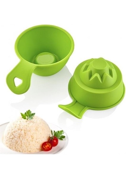 Omb Store Pilav ve Helva Şekil Verici Pratik Servis Kalıbı Aleti (2 Adet)