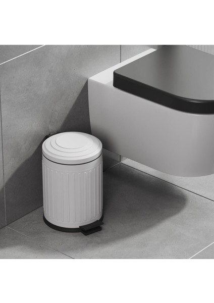Beyaz Pedallı 5 Litre Çöp Kovası, Pratik ve Şık Tasarım modelleri