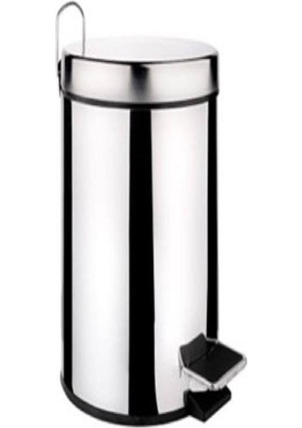 5lt Siyah Çelik Çöp Kovası, Dayanıklı ve Şık Depolama Çözümü