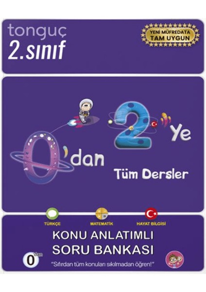 0'dan 2'ye Konu Anlatımlı Soru Bankası 2. Sınıf Türkçe Matematik Hayat Bilgisi