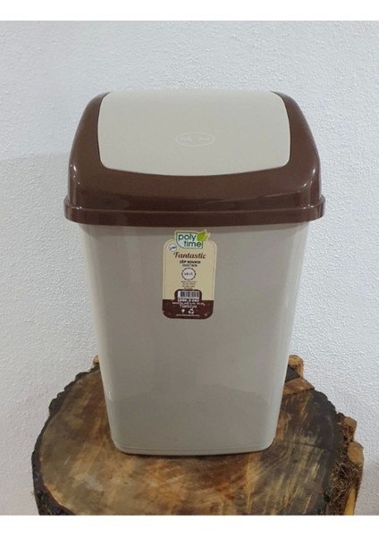 Şık 20L Kahverengi Çöp Kovası, Pratik ve Dayanıklı Tasarım