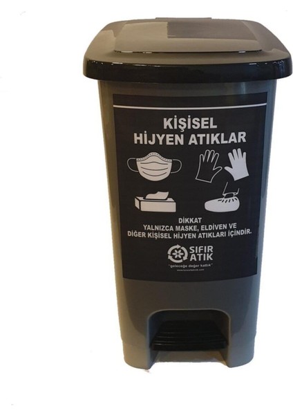 25 Litre Pedallı Atık Kovası, Temizlik ve Hijyen Için Uygun