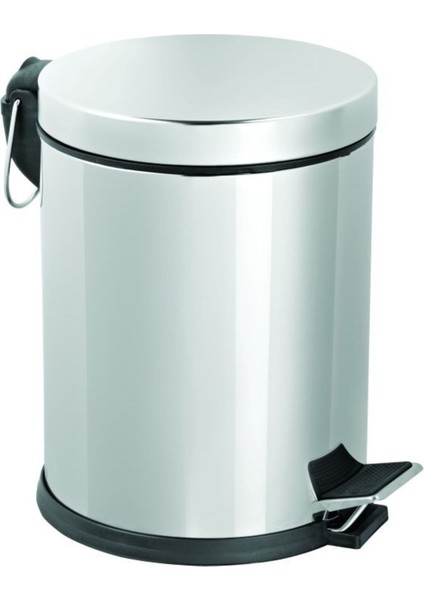 Şık Metalik Pedallı 3 Litrelik Çöp Kutusu, Hijyen ve Kullanım Kolaylığı Sağlar