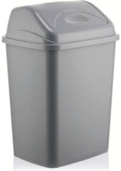 Gri 3.5 Litre Mini Çöp Kovası, Pratik ve Şık Ev Temizlik Aksesuarı