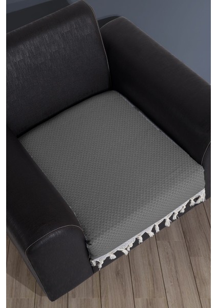 Kahverengi Saçaklı Pamuklu Oturma Örtüsü 70X95 Cm, Şık ve Koruyucu Koltuk Şalı fiyatları
