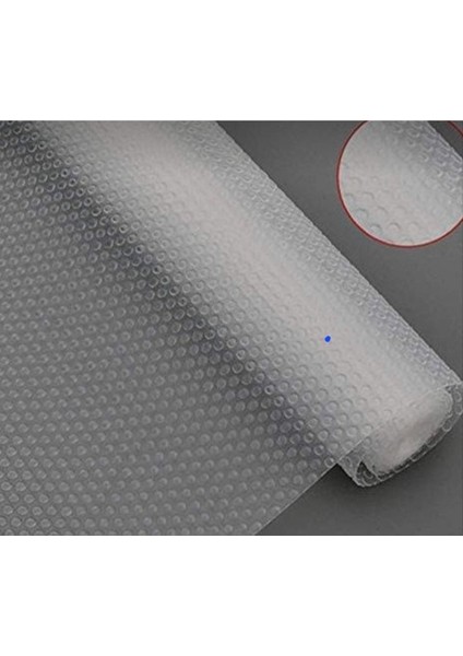 Şeffaf Kaydırmaz Raf ve Çekmeceleri Koruyan Eva Örtü, 45 cm x 1 M