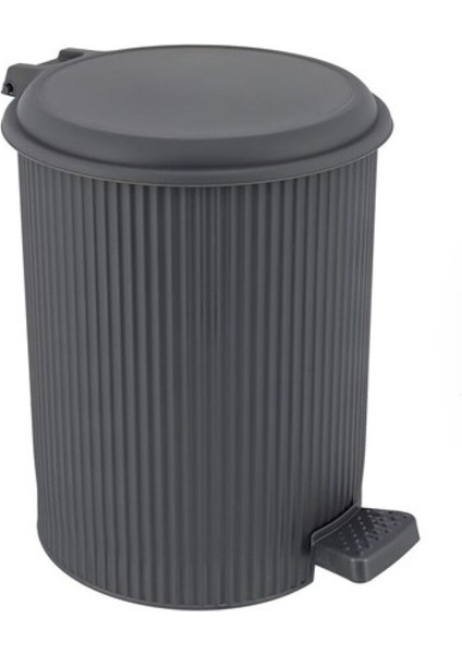 Antrasit Gri 3'lü Nostaljik Pedallı Çöp Kutusu, 20, 11 ve 6 Litre Seçenekleriyle modelleri