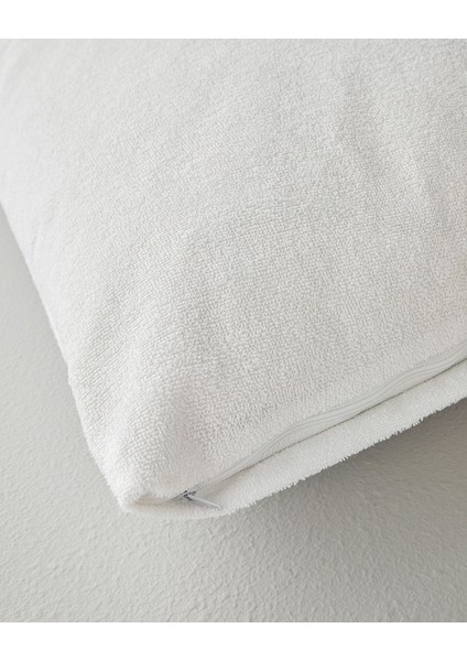 Yumuşak Pamuklu Sıvı Geçirmez Alez ve Yastık Kılıfı, Beyaz ve Yeşil Renkler modelleri