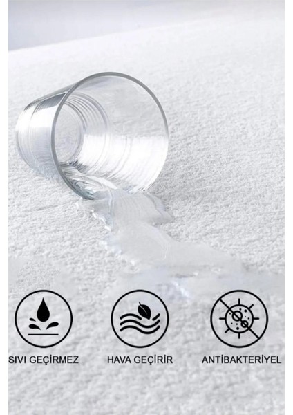 Yumuşak Pamuklu Sıvı Geçirmez Bebek Alezi, Yatak ve Bebek Yatağı Için Uygun