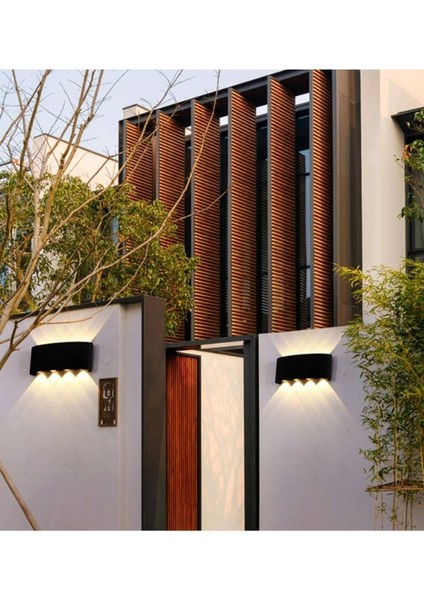 Modern Siyah Duvar Apliği – Yukarı ve Aşağı Işık Yönlü, E14 Duy, İthal Kalite Dekoratif Aydınlatma