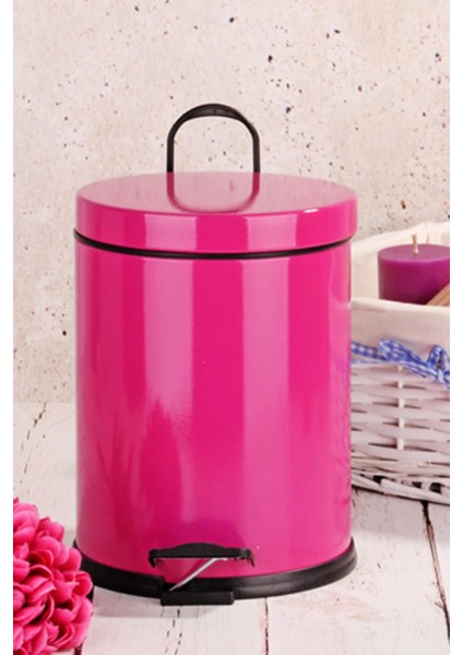 3 Lt. Renkli Pedallı Çöp Kovası, Şık ve Pratik Ev Temizliği Aracı