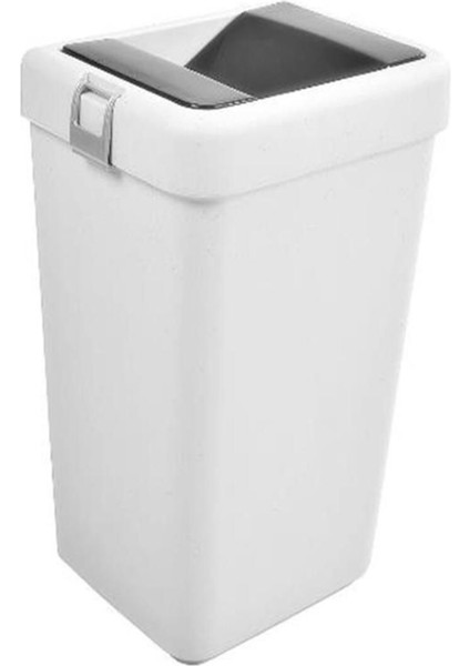 40 Litre Güvenli Kapaklı Tek Gözlü Kullanışlı Çöp Kovası