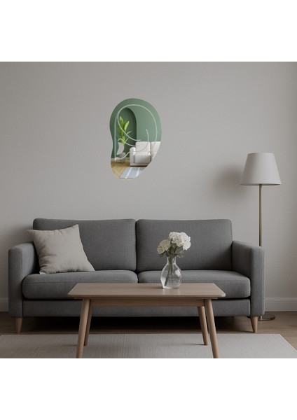 Minimal Kulak Tasarımlı Dekoratif Aynalı Tablo - MRS4078-5836 indirimleri