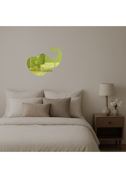 Fil Hortumu Dekoratif Altın Aynalı Tablo - MRS7238-7239 fiyatları