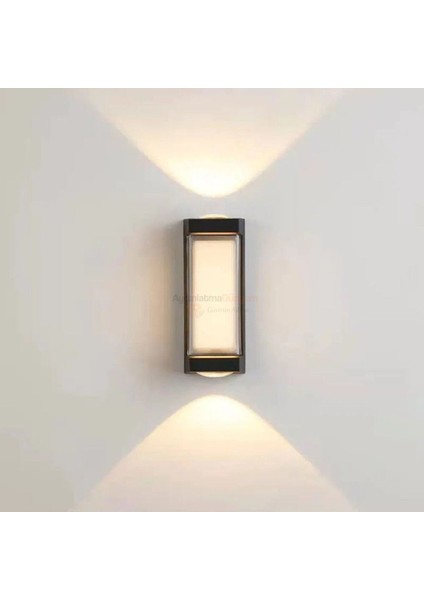 9W LED Aplik Gün Işığı, Siyah, Modern ve Şık Tasarım, Enerji Tasarruflu, Dayanıklı