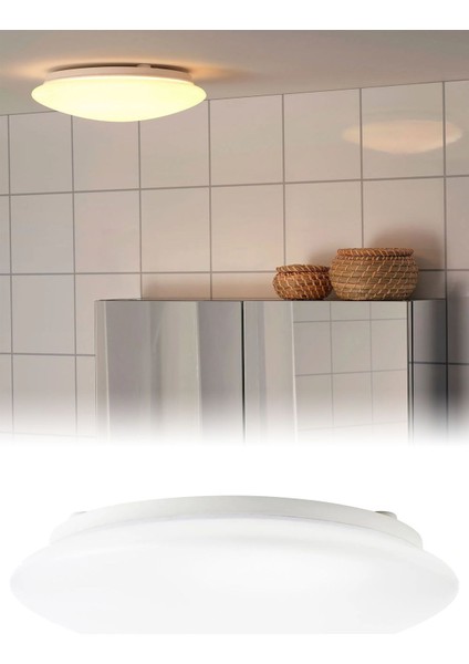 Beyaz 25CM LED Duvar Tavan Lambası, Şık ve Modern Aydınlatma Seçeneği