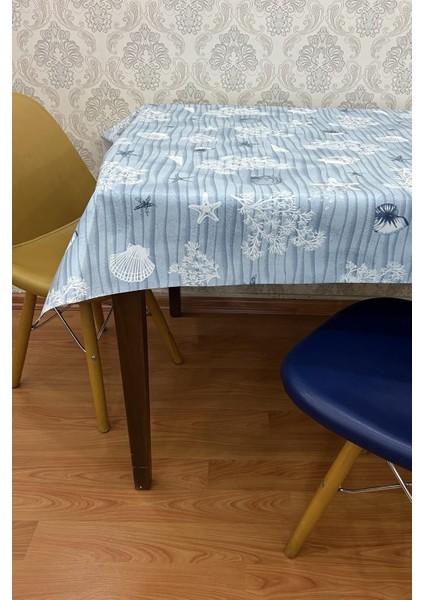 Mavi Pvc Elyaf Tabaklı Silinebilir Masa Örtüsü, Dayanıklı ve Şık Tasarım fiyatları