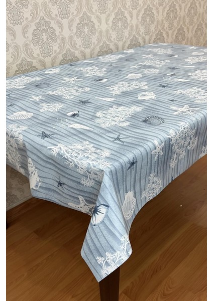 Mavi Pvc Elyaf Tabaklı Silinebilir Masa Örtüsü, Dayanıklı ve Şık Tasarım modelleri