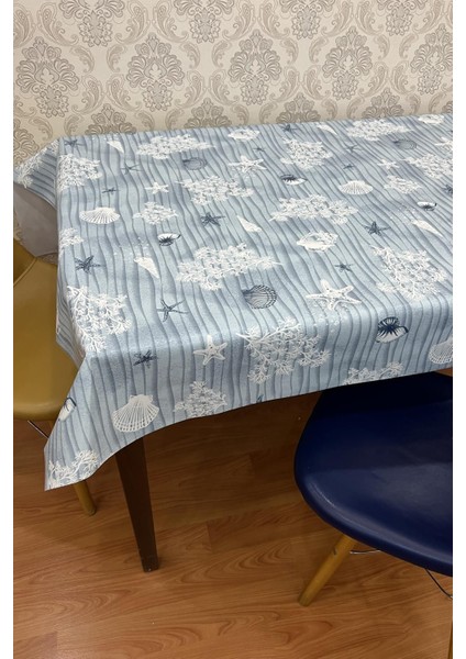 Mavi Pvc Elyaf Tabaklı Silinebilir Masa Örtüsü, Dayanıklı ve Şık Tasarım fırsatları