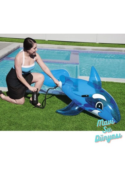 Renkli Balina Temalı Şeffaf Yüzeyli Şişme Havuz, Pompa Hediyeli, 157X94 cm fırsatları