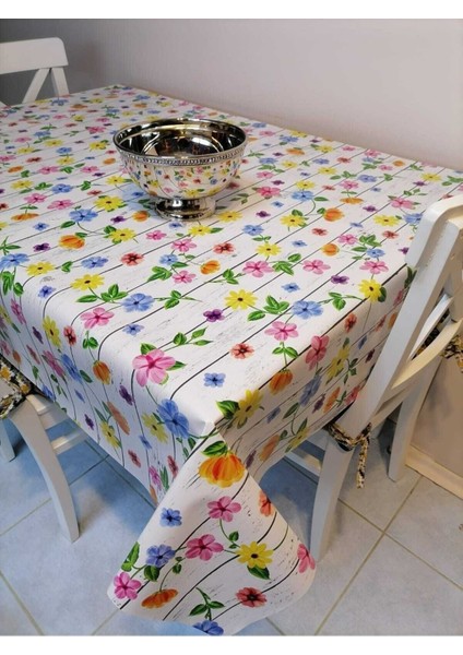 Renkli Elyaflı Pvc Muşamba, Desenli ve Silinebilir Masa Örtüsü