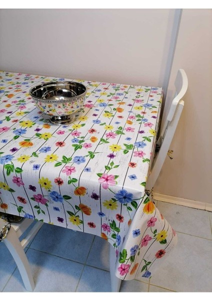Renkli Elyaflı Pvc Muşamba, Desenli ve Silinebilir Masa Örtüsü fırsatları