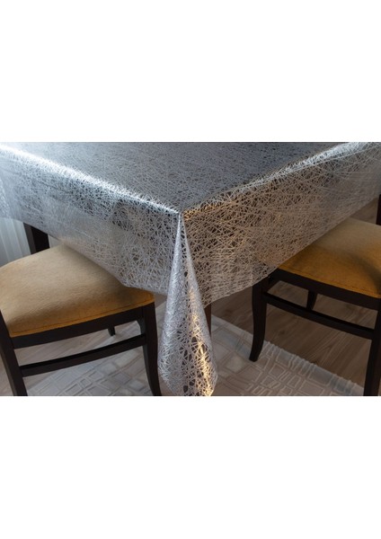 Şeffaf Pvc Masa Örtüsü, Hijyenik Iplik Desenli, Silinebilir ve Dayanıklı. modelleri