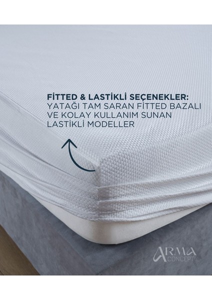 Hijyenik Tek Kişilik Sızdırmaz Yatak Koruyucu Alez Beyaz fırsatları