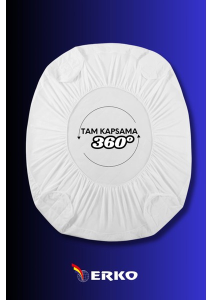 Beyaz Micro Full Kenar Fitted Sıvı Geçirmez Yatak Koruyucu