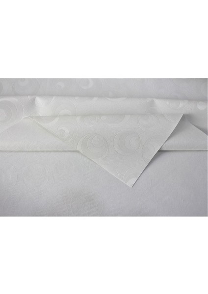 Silinebilir Pvc Muşamba Masa Örtüsü, Yarım Ay Tasarım, Beyaz, Şık ve Pratik Kullanım fırsatları