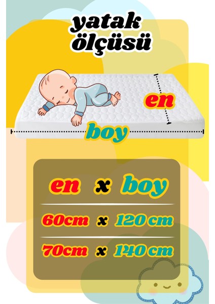 Yüksek Koruma Bebek Alez, Su Geçirmez, Antibakteriyel, Kapitoneli, Rahat ve Şık indirimleri