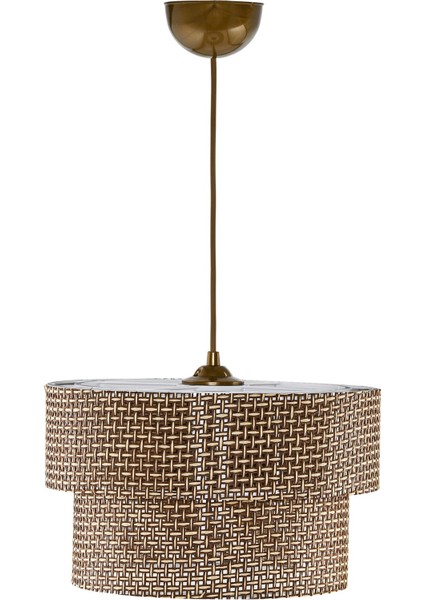 Bej Modern Doğal Hazeran Rattan 2 Katlı Sarkıt Avize, Şık ve Doğal Aydınlatma Seçeneği indirimleri