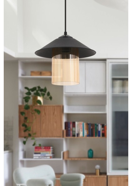 Modern Siyah Sarkıt Avize, Salona, Mutfak, Banyo, Yatak ve Çocuk Odası Için