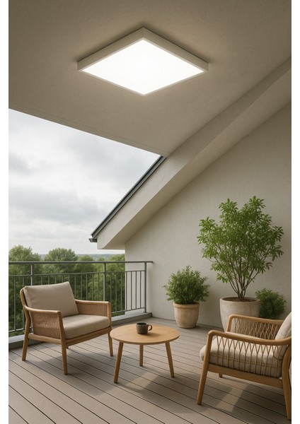 20X20 LED Panel Döşeme Işığı, Koridor, Balkon ve Hol Için Parlak Gün Işığı Rengi fiyatları