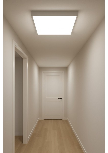 20X20 LED Panel Döşeme Işığı, Koridor, Balkon ve Hol Için Parlak Gün Işığı Rengi fırsatları