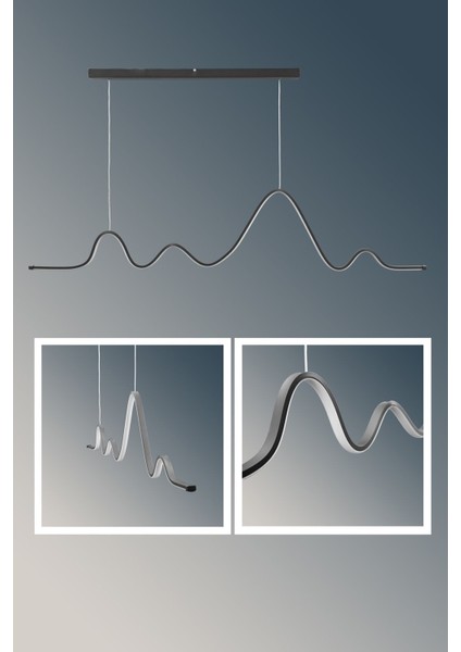 Şık 3 Renk LED Sarkıt Avize 120 Cm, Modern ve Elegant Aydınlatma Seçeneği modelleri