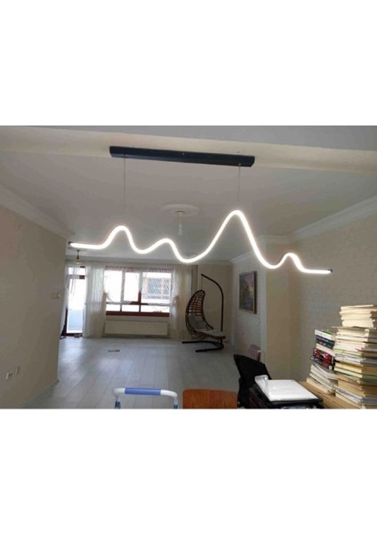Şık 3 Renk LED Sarkıt Avize 120 Cm, Modern ve Elegant Aydınlatma Seçeneği