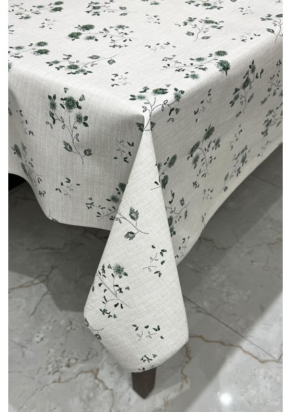 Kaymaz Elyaf Tabanlı Silinebilir Muşamba Masa Örtüsü, Şık ve Dayanıklı, Bej Renkli.