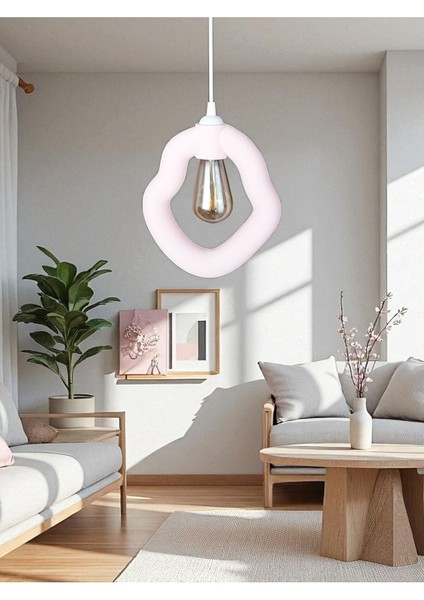 Modern Beton Görünümlü Ayarlı Avize, Şık ve Minimalist Tasarım, Çok Amaçlı Kullanım